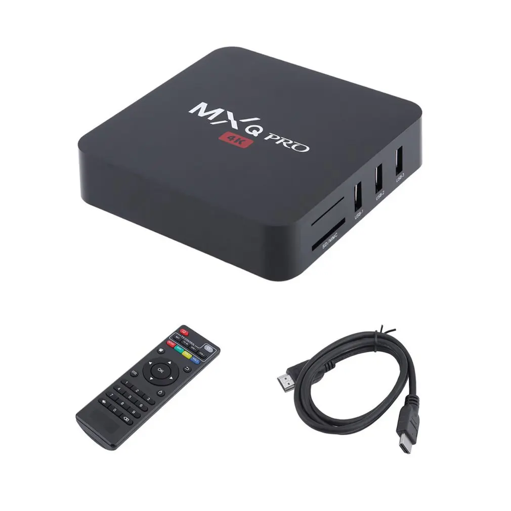 

S905W MXQ PRO Android 7.1 TV Box Amlogic Quad Core 64Bit Ram 1GB ROM 8GB 4K MXQ PRO WiFi Smart Media Player TV Box