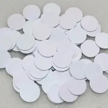 100 шт. RFID UID монета метки 25 мм диаметр перезапись 0 блок 13,56 МГц брелок записываемый для копирования IC карты