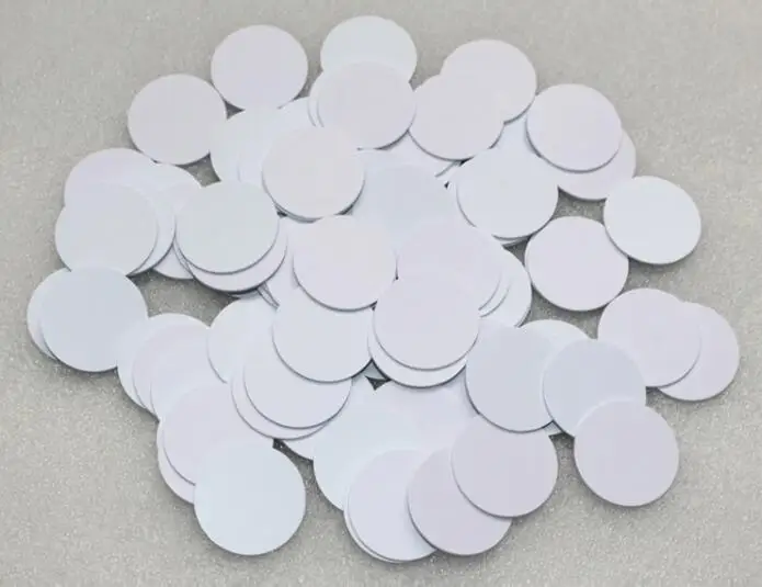 

100pcs RFID UID Coin tags 25mm diameter Rewrite 0 Block 13.56MHz Keyfob Writable Used to Copy IC Card