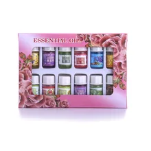 12 бутылок/упаковка натуральные растения аромат 3 мл эфирное масло водорастворимый для СПА Ароматерапия Увлажнитель духи очищающий воздух