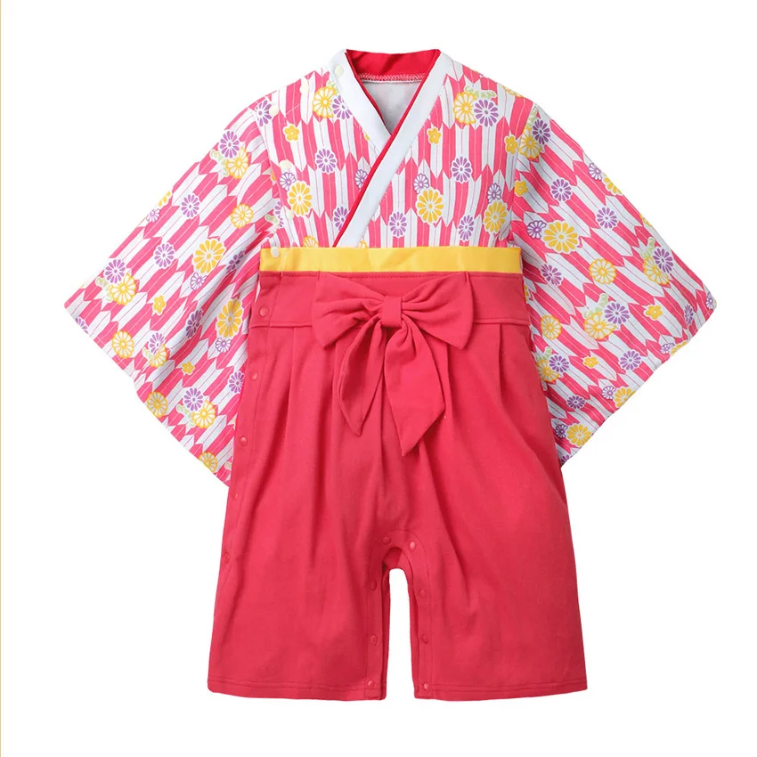 Унисекс для малышей длинный рукав хлопок; мягкая и удобная обувь кимоно, одежда для сна, для новорожденных, для маленьких мальчиков и девочек(Япония) Стиль Мужская пижама-кимоно Повседневное