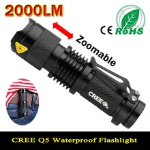 Mini LED Flashlight Waterproof Powerful LED Flashlight Tactical Flashlight 2300 Lumens Zoomable CREE 3 Modes LED Torch Linternas