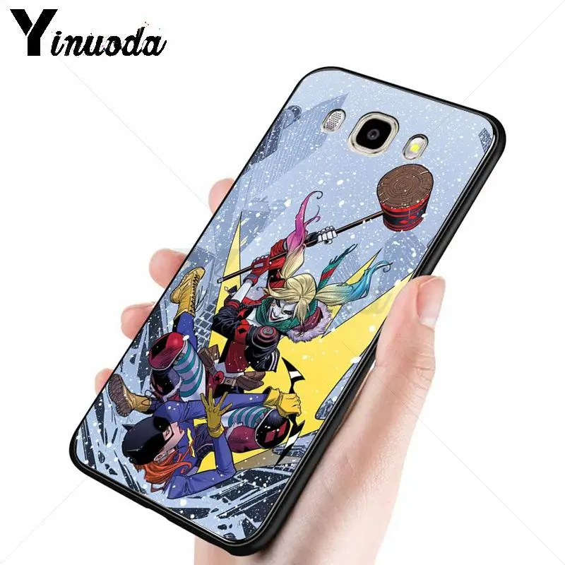 Yinuoda отряд самоубийц Джокер Харли Квинн чехол для телефона Samsung Galaxy j6plus j7 prime j8 j2