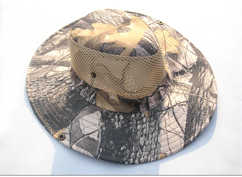 Unisex Women Mens Summer Casual Trendy Camouflage Net Beach Caps Panama Jazz Hat Foldable Sun Hat Cowboy Fedora Print Sunhat