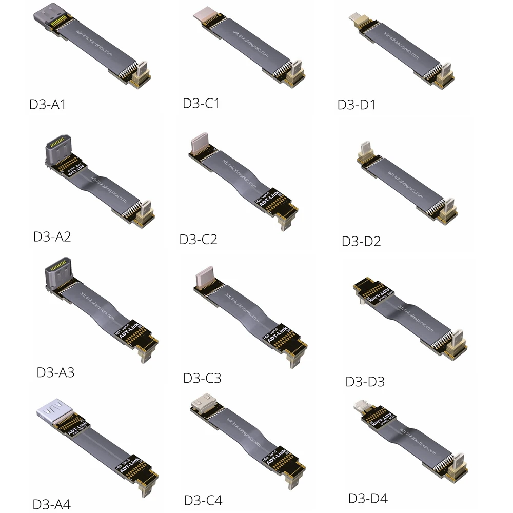 Кабель Micro HDMI (тип D) к A) Mini C) 5 см 10 20 30 50 100 угол передачи аудио 4K 60 Гц D3|Компьютерные