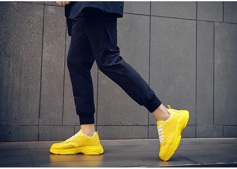 Mens Chunky Trainers Sneaker Winter PU Leather Men Sneakers Luxury Brand Black High Platform Sneakers Men Brand Shoes Classic  (11)