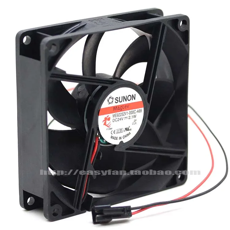 SUNON ME92252V1 000C A99 DC 24V 2 1 W 92x92x25mm вентилятор охлаждения сервера|square fan|server fan92x92x25mm fan |