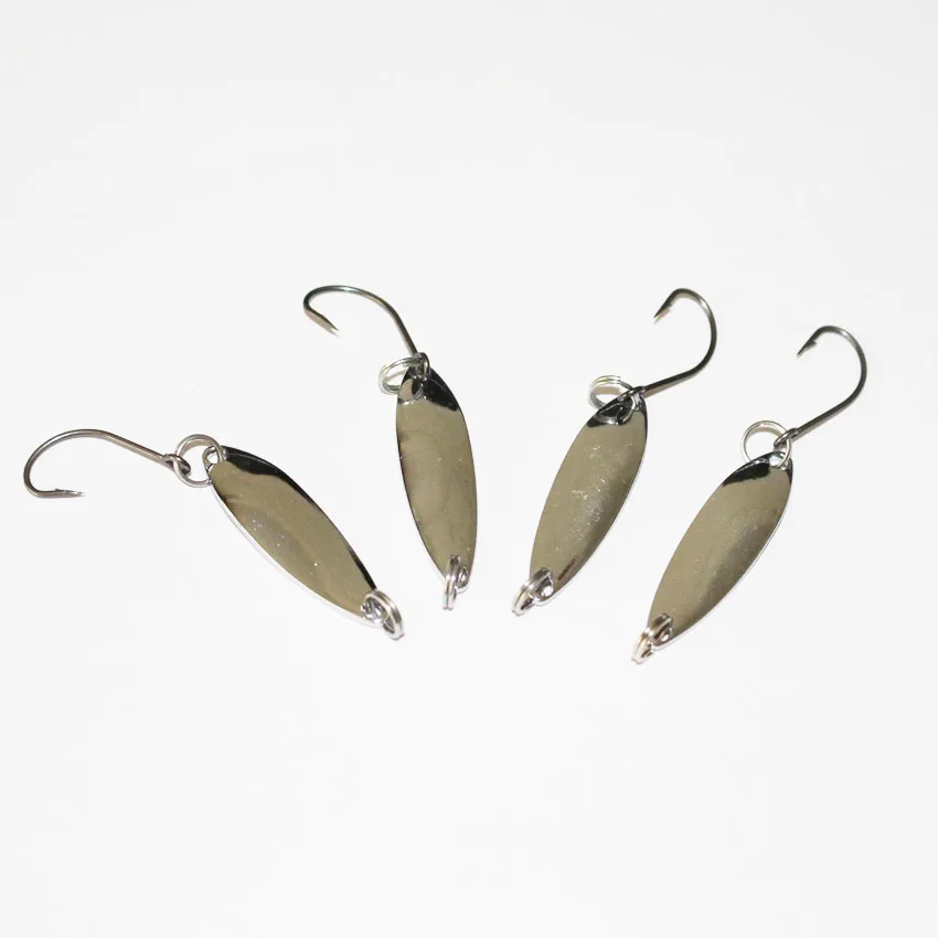 free shipping 10pcs/lot silver spoon fishing lure 3cm/2.1g metal bait VIB fishing lure wobbler
