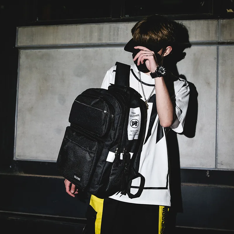 Большой Вместительный рюкзак для женщин, школьная сумка для старшеклассников, студентов, шикарный Harajuku корейский Многофункциональный рюкзак для путешествий, мужской
