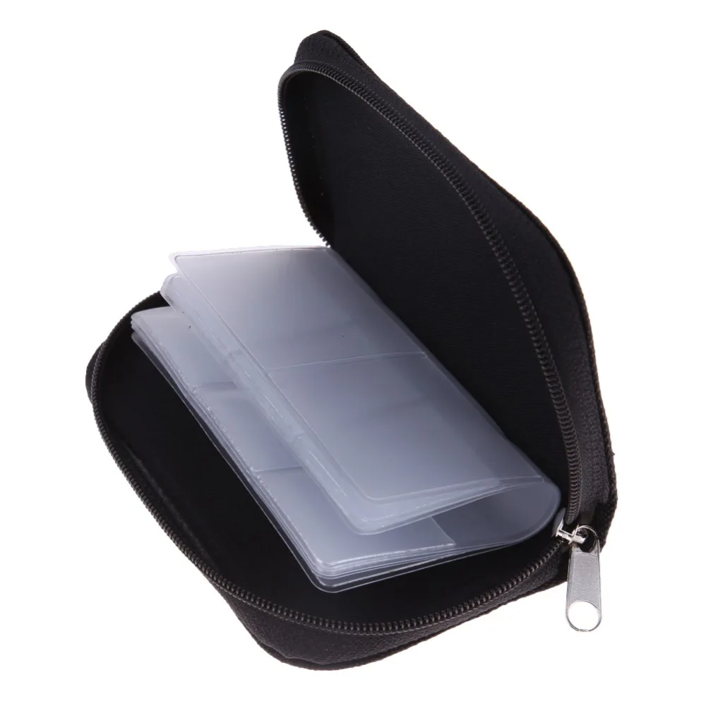 Black Memory Card Storage Bag Carrying Case Holder Wallet 18 Slots + 4 Slots for CF/SD/Micro SD/SDHC/MS/DS Game Accessories Black Memory Card Storage Bag Carrying Case Holder Wallet 18 Slots + 4 Slots for CF/SD/Micro SD/SDHC/MS/DS Game Accessories