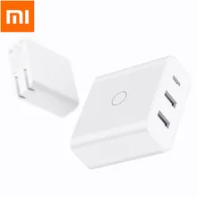 Оригинальное зарядное устройство Xiaomi ZMI USB 65 Вт 3 порта для Android iOS переключатель умный выход type-C 45 Вт USB-A 20 Вт Быстрая зарядка с usb-кабелем