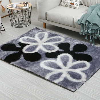 

Korean Silk 20MM Thickness Modern Carpets For Living Room Soft Fluffy Plush Rugs For Bedroom Bedside Carpet Kids Room Floor Mat