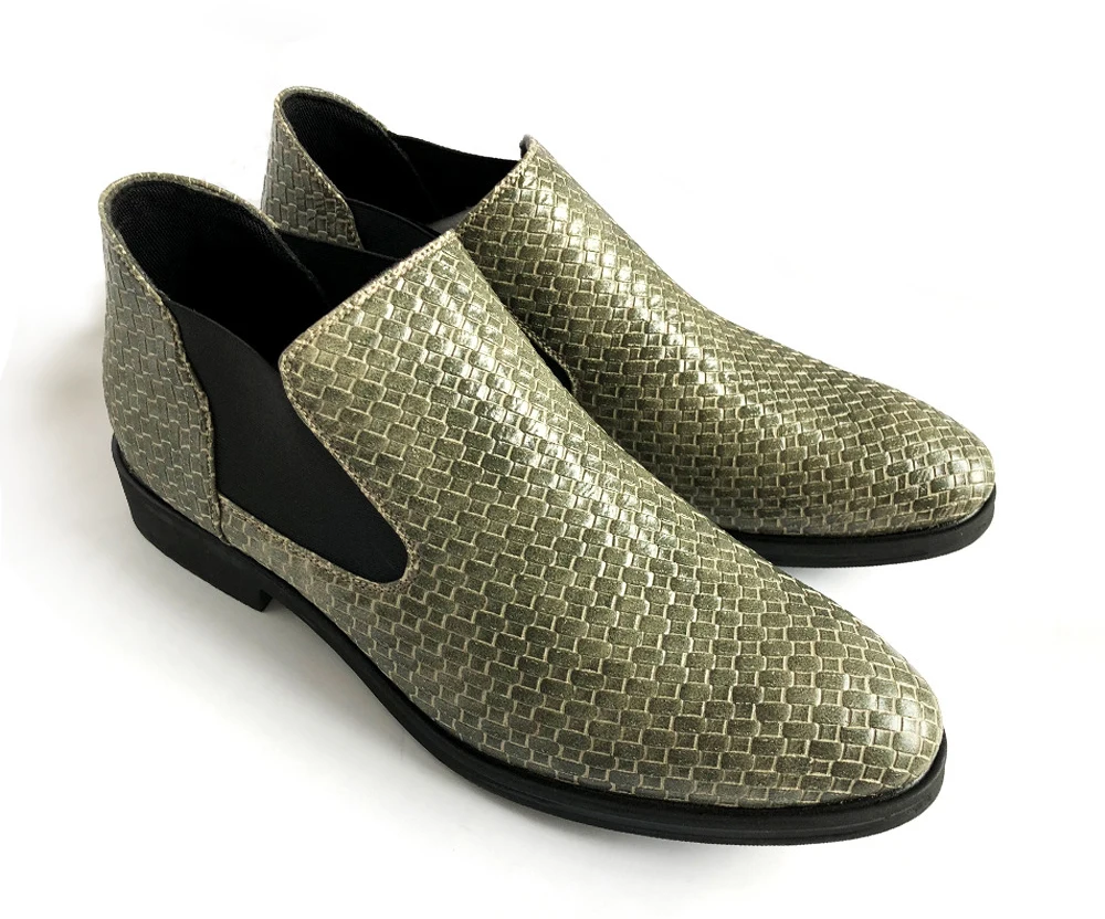 Г. Новые Модные низкие ботинки из искусственной кожи с узором «крокодиловая кожа» мужская деловая обувь без шнуровки мужские однотонные официальные модельные туфли