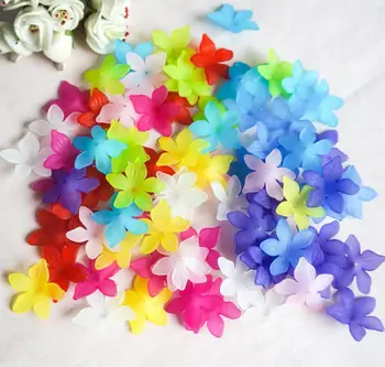

500g 650pcs 29mm Frosted Flowers Beads with Hole For DIY Scrapbooking,Headband Hairband , Jewelry Decoration