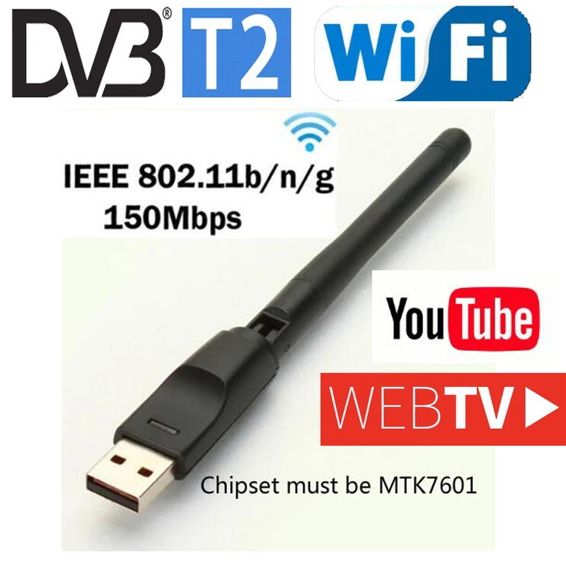 Mtk 7601 Wifi Dongle Realtec 7601 Usb Wireless 7601 For Pc And Dvb-t2 Digital Box Set Top Box - AliExpress