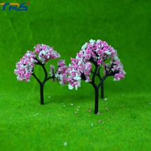 7 4cm Scale model flower tree for model train railroad scenery accessory trees model