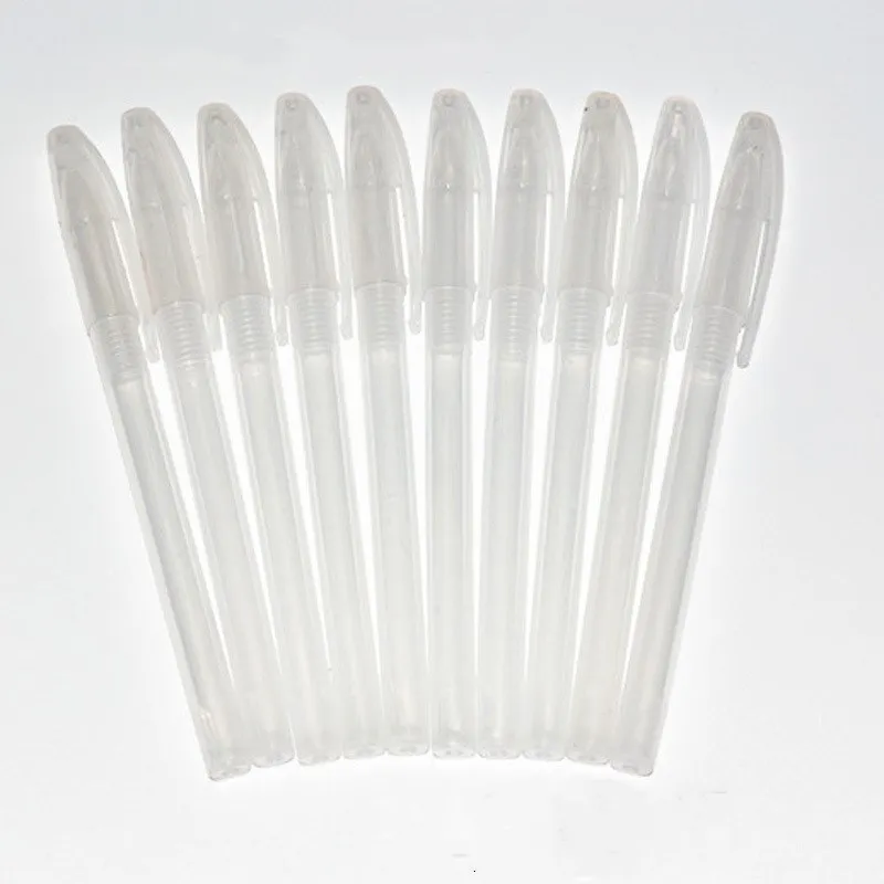 

10pcs Gel Pen Shell Ballpoint Pen Shell Transparent Pen Cover Simple Style Pen Shell Cover Office School Supplies