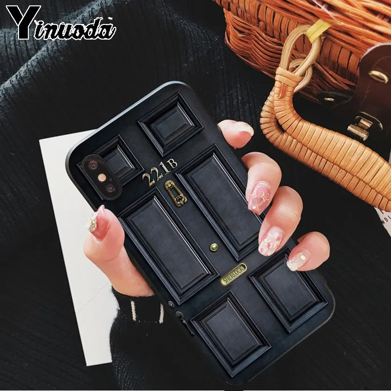 Yinuoda 221B Шерлок Холмс Новинка чехол для телефона Fundas Apple iPhone 8 7 6 6S Plus X XS MAX 5 5S SE XR