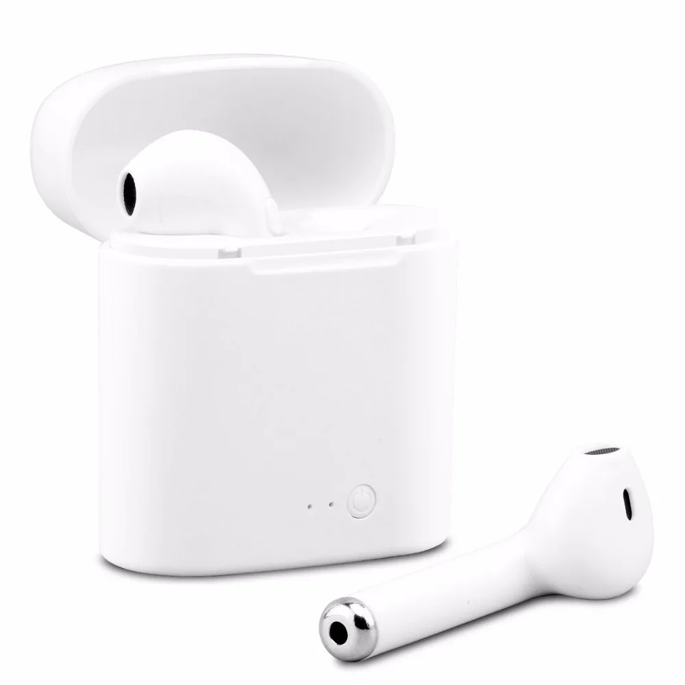 

Free Shipping Bluetooth Headphone Wireless Headphone Headsets Stereo In-Ear Earphones With Charging Box for ios and Android
