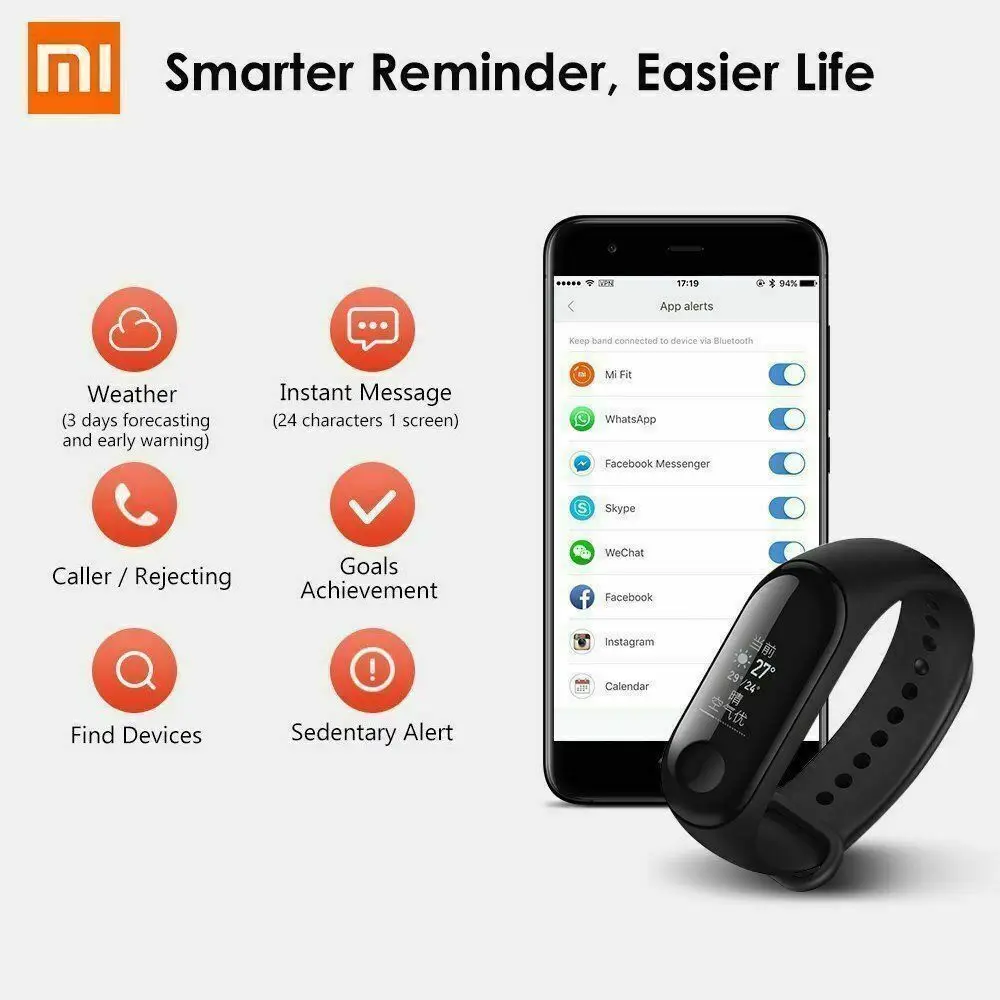 Xiaomi mi группа 3 умный Браслет Группа сердечного ритма мониторы фитнес трекер 0 78