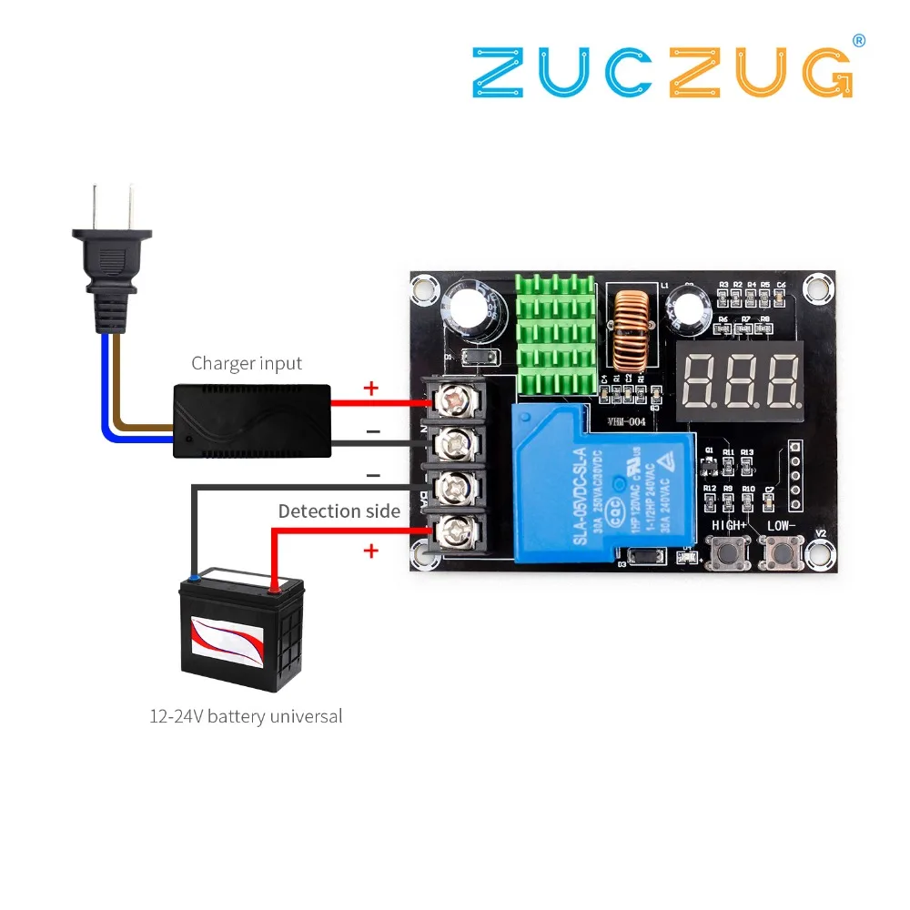 VHM-004 Battery Charger Control Module DC 6-60V Storage Lithium Battery Charging Control Switch Protection Board VHM-004 Battery Charger Control Module DC 6-60V Storage Lithium Battery Charging Control Switch Protection Board