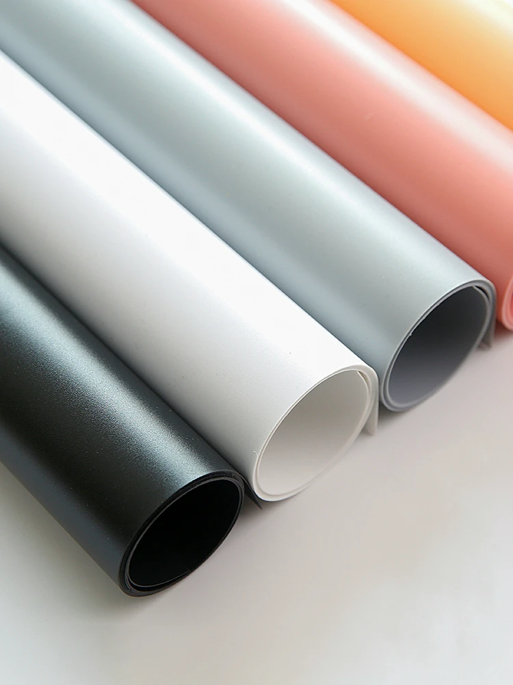 

50x50CM/50x100CM Pvc solid-color background board photography background paper photography studio matting photo-taking props