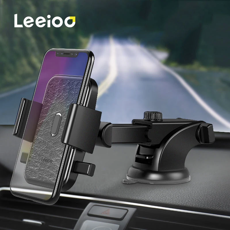 

LEEIOO Car Phone Holder For Phone In Car 360 Degree Rotatable No Magnetic Mobile Phone Holder Universal Smartphone Cell Support