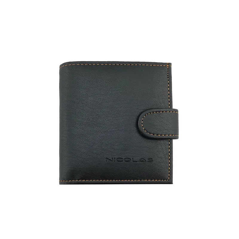 NICOLE& CO, новинка, мужские кошельки Fishon, дизайнерский кошелек, мужской брендовый кошелек для карт, мужской кошелек, цена - Цвет: black-brown