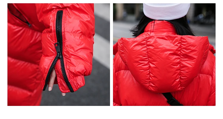 Winter Woman Coats 2019 Medium And Long Section Thick Down Feather Padded Clothes Harajuku Style Bread Service Women's Winter Jacket AS148 (14)