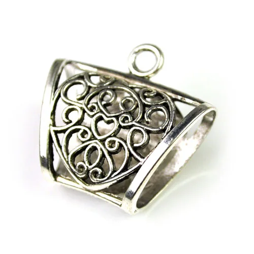 

5 Pcs/lot ,wholesale Antique Silver Metal Slide Chamr for DIY Scarf Jewelry Making Connector Finding Accessories Tube P529