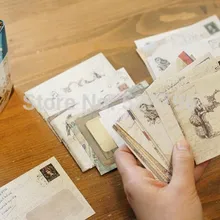 Винтаж мини-серии маленькие декоративные красочные конверты в европейском стиле фирменные классические ретро личности/120 шт./компл