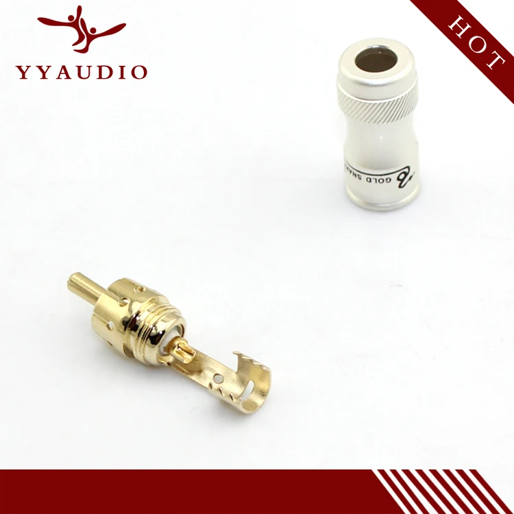 YYAUDIO 20 шт./лот высокое качество позолоченные клеммы RCA штекер av адаптер|adapter plug|adapter