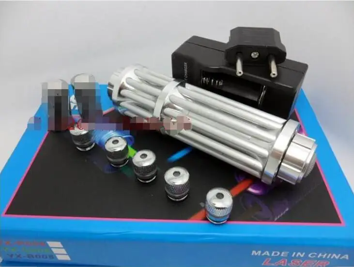 100% NEW Strong power military AAA Hunting 10000m 450nm blue laser pointers 10 Mile Most Powerful LAZER Flashlight+5 caps+Charge |