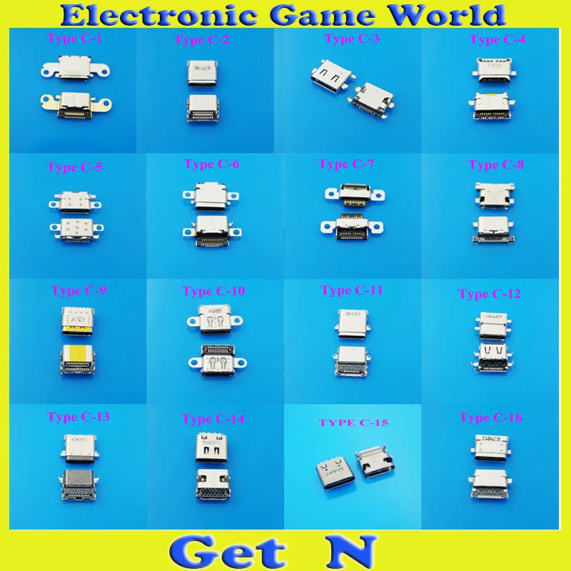 

2pcs USB 3.1 Tpye C interface USB Power Connector Charge Dock port Connector FOR Huawei Xiaomi Letv phone charging interface