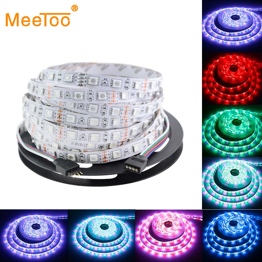 Светодиодная лента 5050 RGB водонепроницаемая светодиодная 5 м светодиодов 12 В RGBW RGBWW