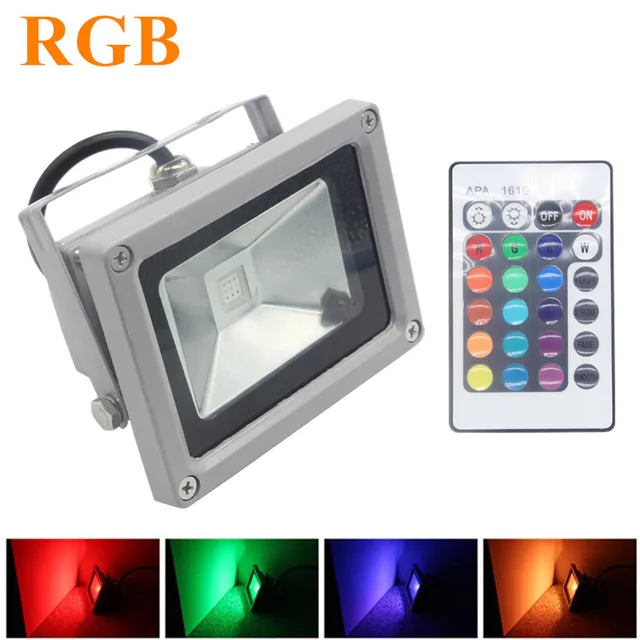 Rgb Led Flood Light 10w 20w 30w 50w Foco Exterior Spotlight Ip65 Rgb Led Flood Light 10w 20w 30w 50w Foco Exterior Spotlight Ip65 Outdoor Reflector Spot Floodlight Remote Control