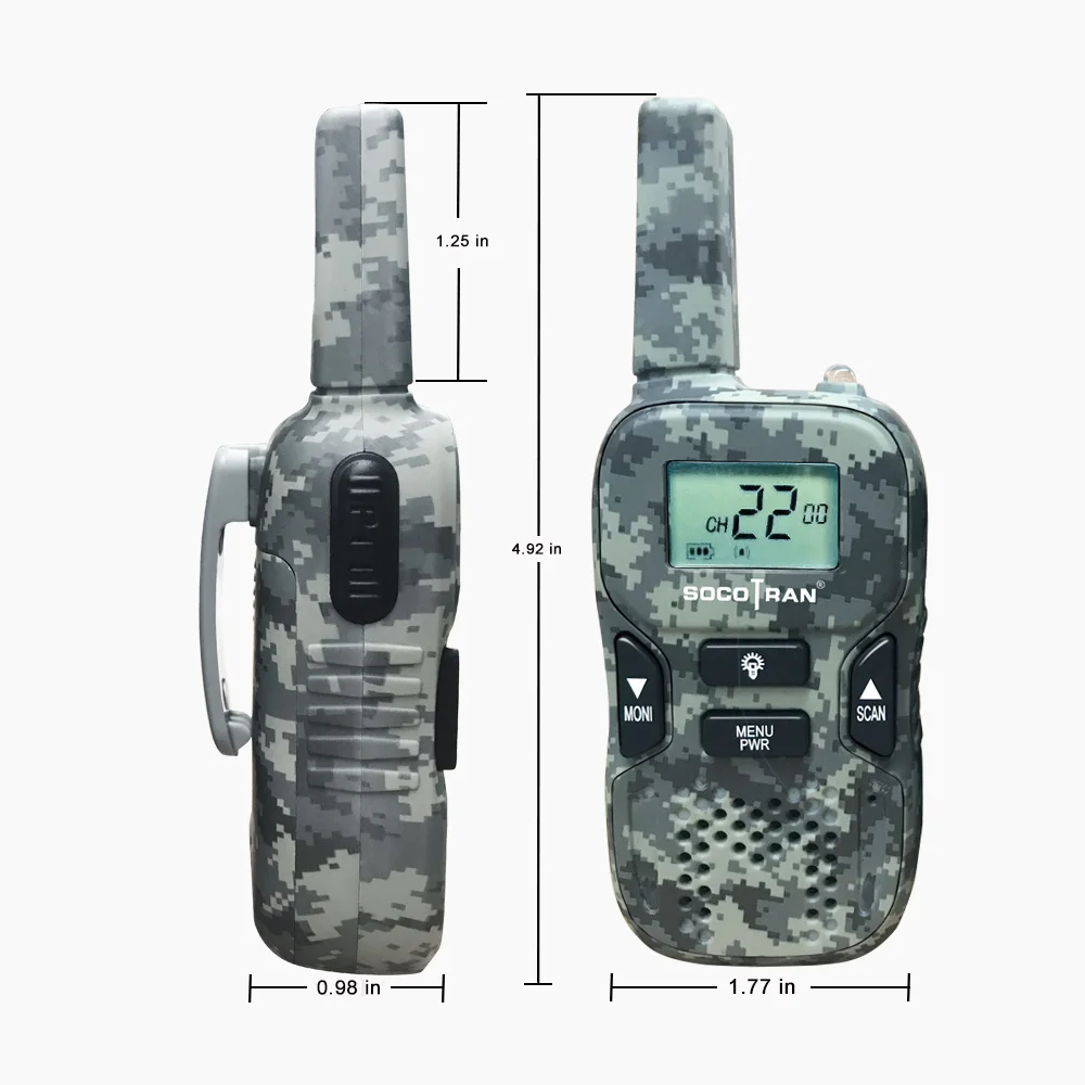 Портативная мини рация детское радио для улицы кемпинга 22 канала FRS/GMRS VOX