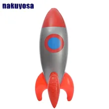 Новые надувные игрушки надувная красная ракета модель игрушки для детей день рождения украшения игрушки астронавт космический корабль 103*28 см