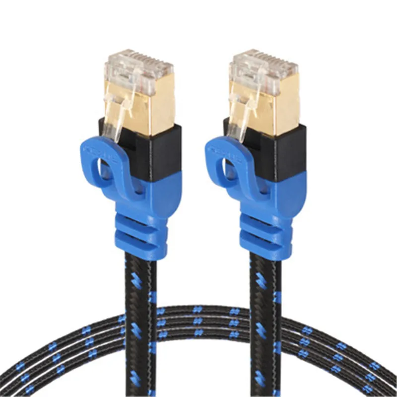 

With fiber mesh double shield blue black flat computer router NAS seven types of 10G network cable ygc06
