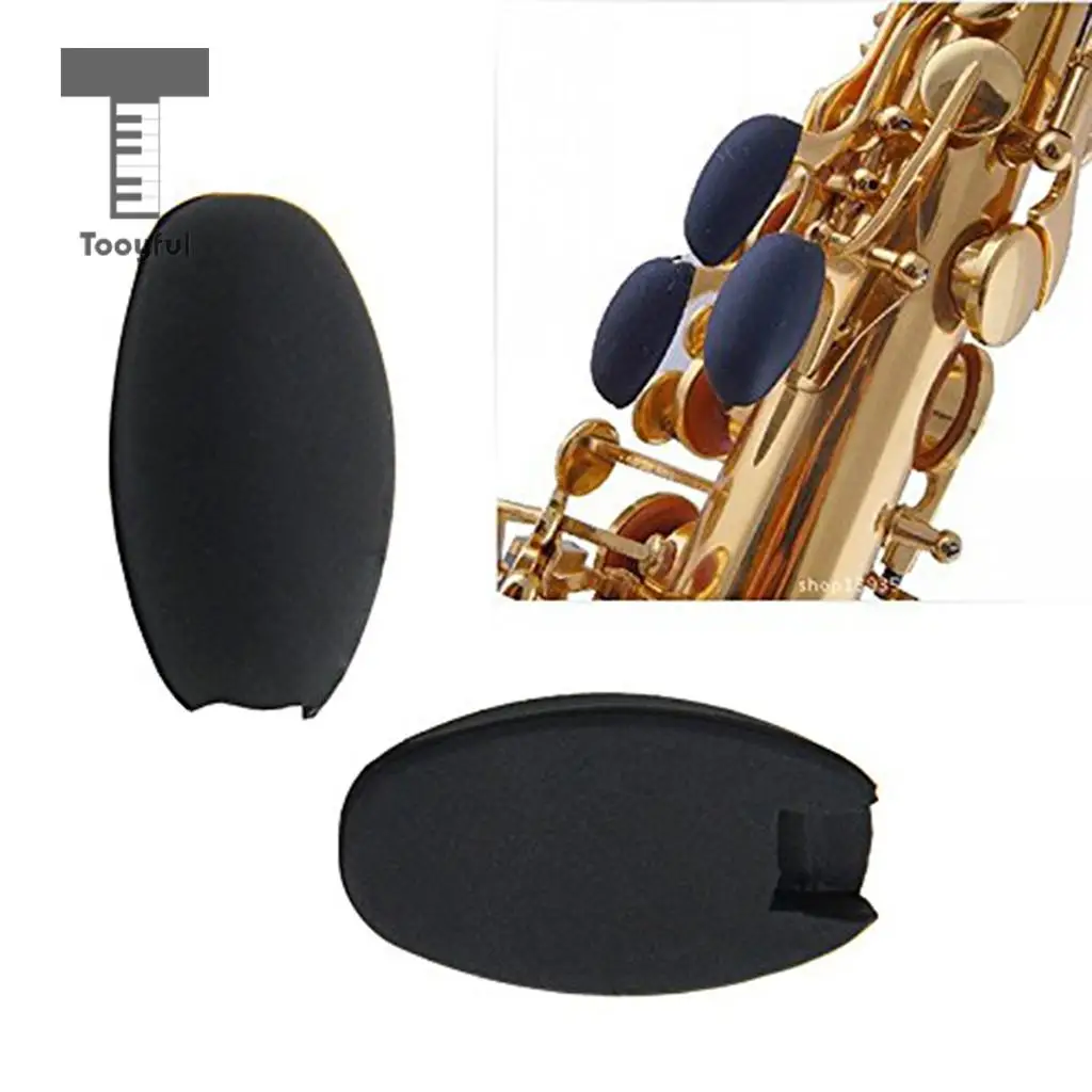 6 Pc Wind Instrument Saxophone Sax Thumb Finger Rest Palm Key Risers for Alto Tenor Soprano Sax Key Pad