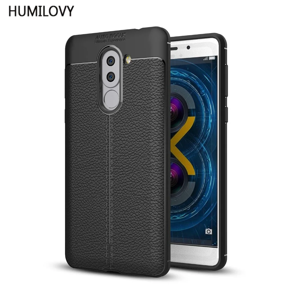 

HUMILOVY Honor 6X Fundas 5.5inch Leather Pattern Shock Proof Soft For Huawei Honor 6X Case For Huawei Honor 6X Phone Case Cover