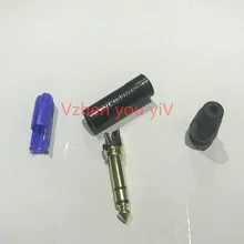 10 шт./лот Новинка для Neutrik NP3X покрытый родием 3 полюса 6,35 мм 6,5 мм 24k стерео разъем для DIY кабель хорошее качество