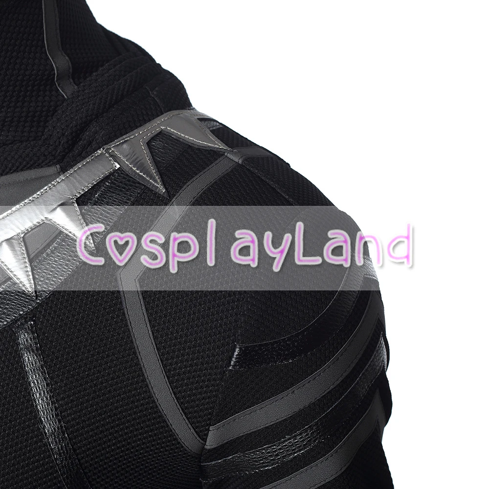 Cosplay&Ware [4]Black Panther Cosplay Costume Men Carnival Halloween Adult Suit Custom Made -Cosplay&Ware anime Shop