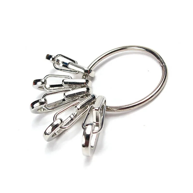 

5pcs Outdoor Keyring Spring Hooks Kit Simple Style Quick Release Carabiner Clip Keychain Tool Camping Equipment