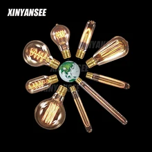 Ампулы Винтаж Эдисон лампы E27 220 V 40 W светодиодные лампы G80 G125 ST64 G95 Вольфрам Декор Ретро лампа накаливания светило освещения лампочки