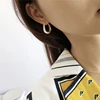 Boucles d'oreilles en argent Sterling 925, Style marocain, en or exagéré, cercle irrégulier, à la mode, bijoux originaux pour femmes ► Photo 3/6