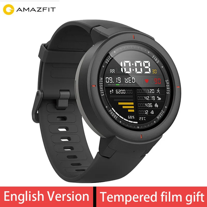

English Version! Original Xiaomi Huami AMAZFIT Verge 3 GPS Smart Watch IP68 Heart Rate Answer Calls Smartwatch Multi Sports