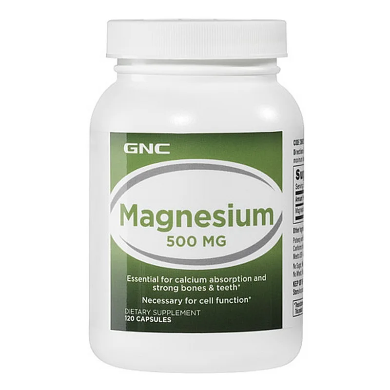 

Free shipping Magnesium 500 mg Essential for calcium absorption and strong bones & teeth 120 pcs