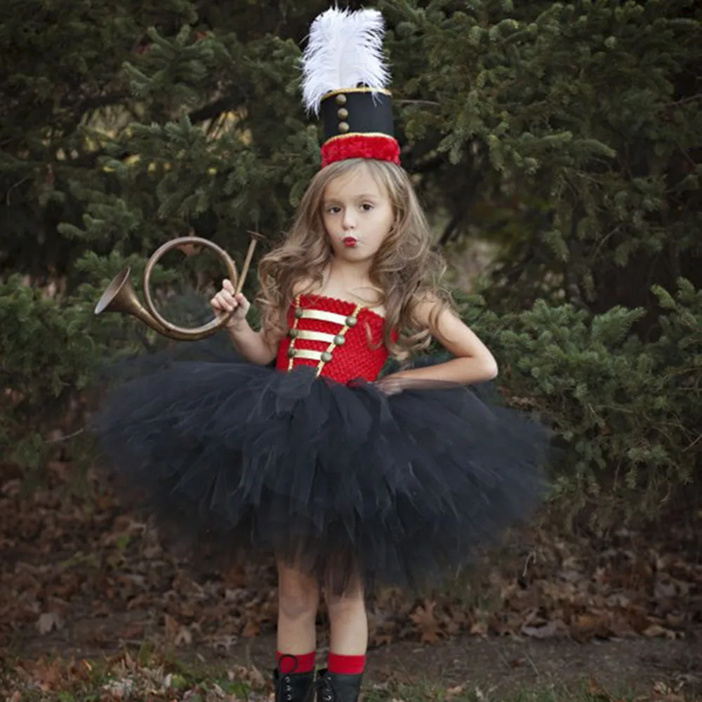 Christmas Party Nutcracker Cosplay Tutu Dress Set for Girls Kids Toy Soldier Halloween Holiday Dress Costume Girl Winter Clothes (8)