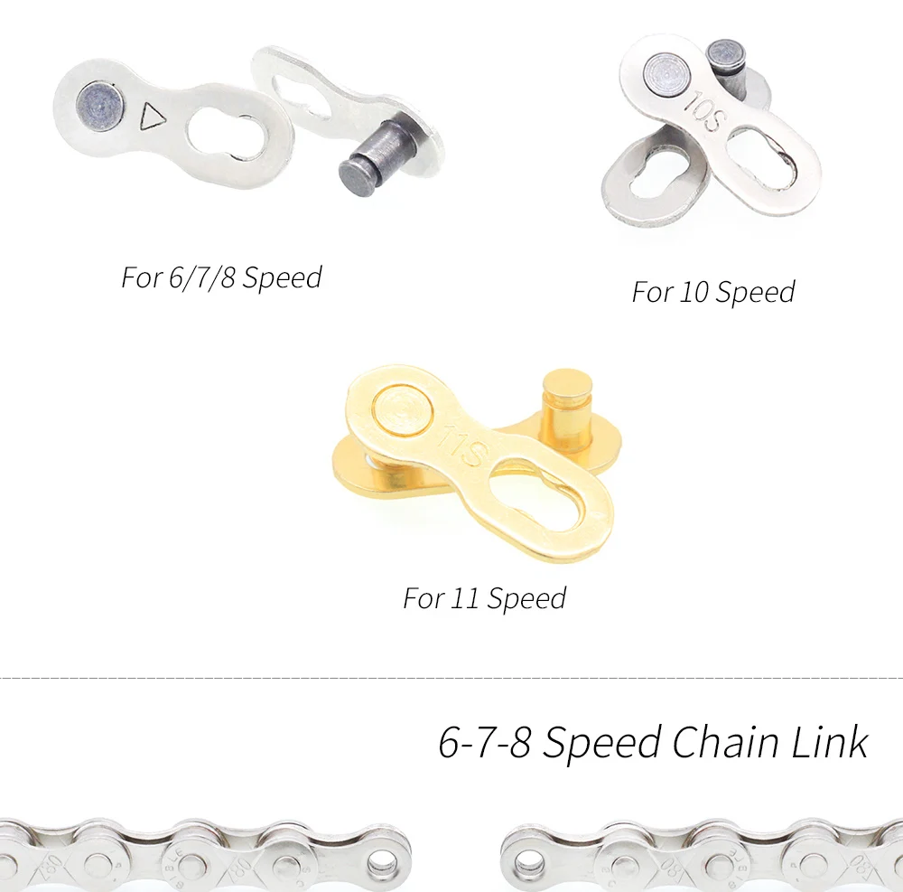 Cheap MTB Road Bike Chain Connector Silver Gold 6/7/8 9 10 11 24/27/30 Speed Bicycle Quick Master Chain Pin Chain Buckle Link Joint 4 Cheap MTB Road Bike Chain Connector Silver Gold 6/7/8 9 10 11 24/27/30 Speed Bicycle Quick Master Chain Pin Chain Buckle Link Joint 4